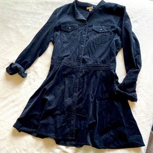 Curduroy fit and flare dress